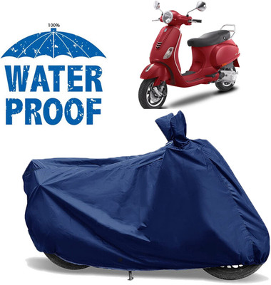 AutoGalaxy Waterproof Two Wheeler Cover for Vespa(VXL 125 BS6, Blue)