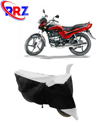 RRZ Waterproof Two Wheeler Cover for Hero(Passion Plus, Black, White)