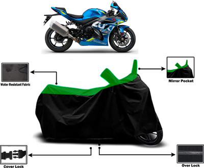 Amexride Two Wheeler Cover for Suzuki(GSX-R1000 ABS, Green)