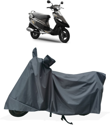 Tricway Two Wheeler Cover for TVS(Pep+ BS6, Grey)