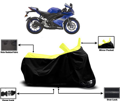 Amexride Two Wheeler Cover for Yamaha(YZF R15 V3 BS6, Yellow)