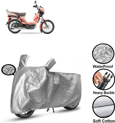 PAGORA Waterproof Two Wheeler Cover for TVS(XL 100, Silver)