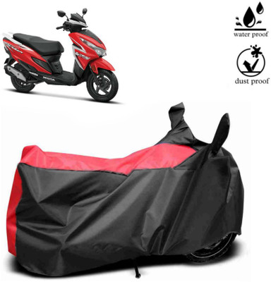 AJSTAR Waterproof Two Wheeler Cover for Honda(Grazia, Red)