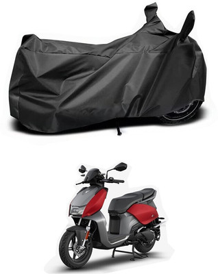 DeepShakshi AUTOMOTIVE Two Wheeler Cover for Hero(Electric, Black)