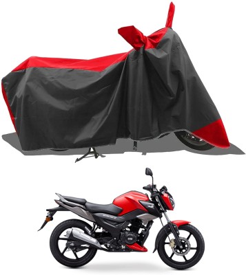 KEDIT Two Wheeler Cover for TVS(Red, Black)