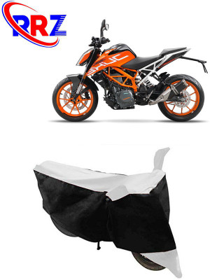 RRZ Waterproof Two Wheeler Cover for KTM(RC 390, Black, White)