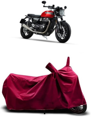 Coxtor Waterproof Two Wheeler Cover for Triumph(Speed Twin BS6, Maroon)