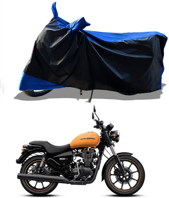 DeepShakshi AUTOMOTIVE Waterproof Two Wheeler Cover for Royal Enfield(Thunderbird 500, Blue)