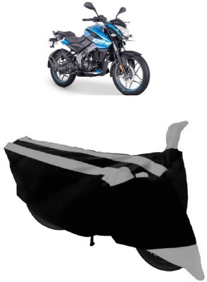 ABORDABLE Two Wheeler Cover for Bajaj(Pulsar NS125, Black, Grey)