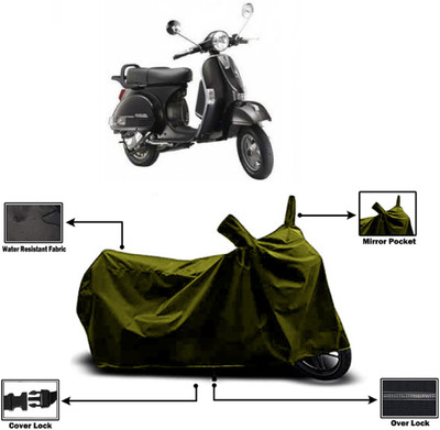 Amexride Two Wheeler Cover for LML(Star Euro, Green)