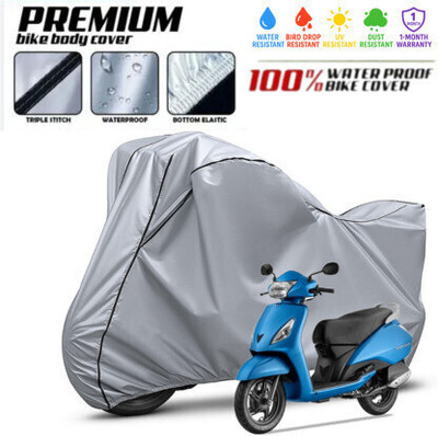 pocket bazar Waterproof Two Wheeler Cover for TVS(Jupiter, Silver)