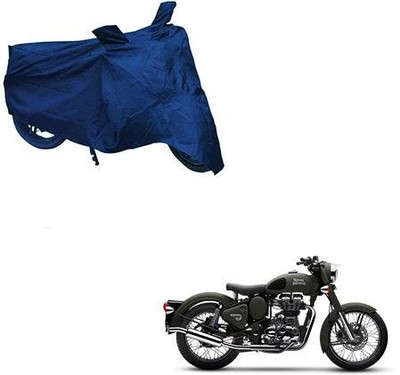Varnwal E Commerce Waterproof Two Wheeler Cover for Royal Enfield(Battle, Blue)