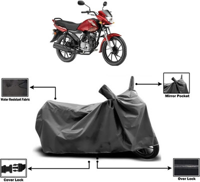 Amexride Two Wheeler Cover for Yamaha(Saluto RX BS6, Grey)