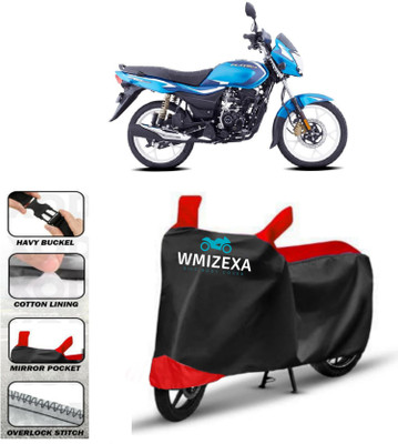 WMIZEXA Two Wheeler Cover for Bajaj(Platina 100, Red, Black)
