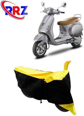 RRZ Waterproof Two Wheeler Cover for Vespa(Vespa VXL, Black, Yellow)