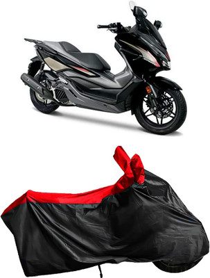 Autofly Waterproof Two Wheeler Cover for Honda(Forza 300, Red, Black)