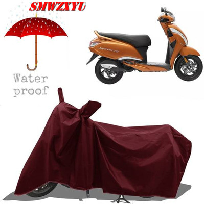smwzxyu Waterproof Two Wheeler Cover for TVS(Jupiter 125, Maroon)