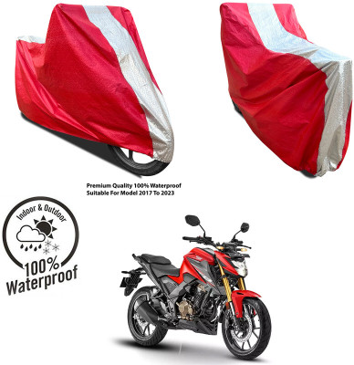 OliverX Waterproof Two Wheeler Cover for Royal Enfield(Himalayan, Silver, Red)