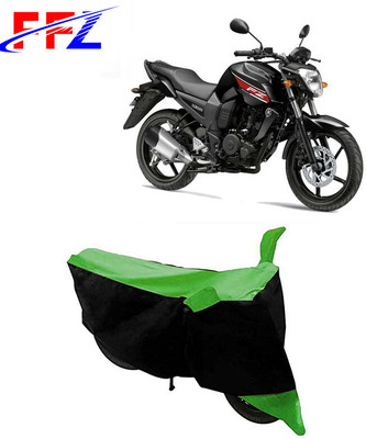 FFZ Two Wheeler Cover for Yamaha(FZ16, Black, Green)