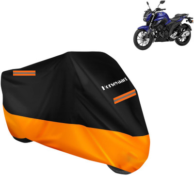 Horseyaart Waterproof Two Wheeler Cover for Yamaha(FZ 25 BS6, Orange)