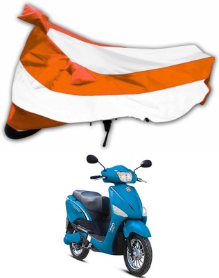 Ascension Two Wheeler Cover for Hero(Electric Optima, Orange, White)