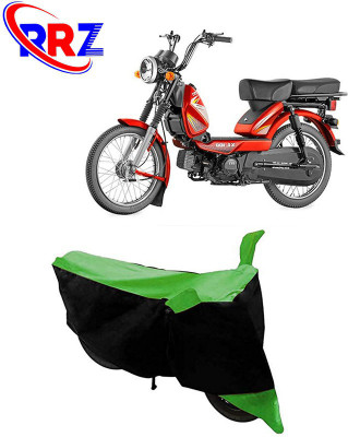 RRZ Waterproof Two Wheeler Cover for TVS(XL 100, Black, Green)
