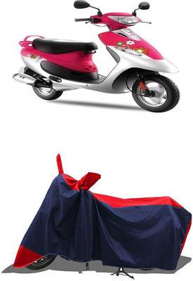 SUGASHRI Waterproof Two Wheeler Cover for TVS(Pep Plus BS6, Red, Blue)