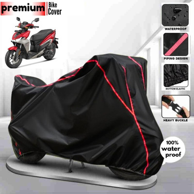 AutoGalaxy Waterproof Two Wheeler Cover for Hero(Black, Red)