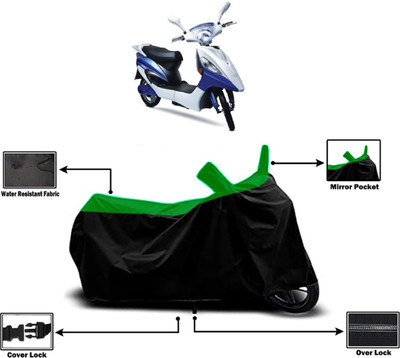 Amexride Two Wheeler Cover for Hero Electric(Electric Maxi, Green)