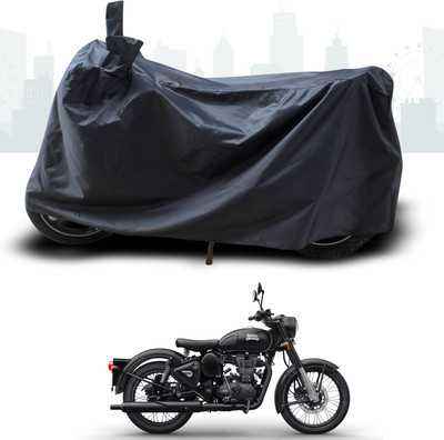 DeepShakshi AUTOMOTIVE Two Wheeler Cover for Royal Enfield(Bullet 350 Twinspark, Black)