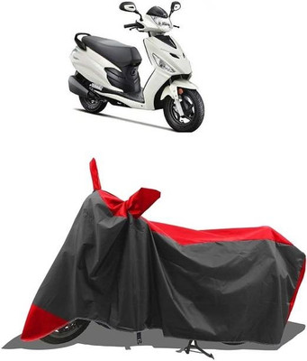smwzxyu Waterproof Two Wheeler Cover for Hero(Emerge, Black, Red)