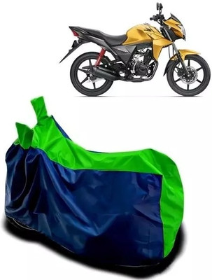 Sunguard Waterproof Two Wheeler Cover for Honda(CB Twister, Green, Blue)