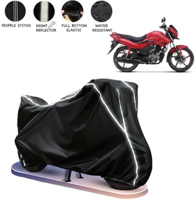 BOTAUTO Two Wheeler Cover for Hero(Passion Xpro, Black, White)