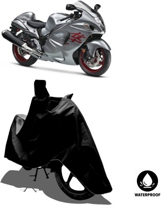 Amexride Waterproof Two Wheeler Cover for Suzuki(GSX R1300 Hayabusa, Black)