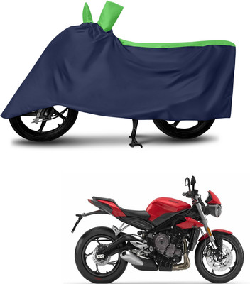 DeepShakshi AUTOMOTIVE Waterproof Two Wheeler Cover for Triumph(Street Triple, Multicolor)