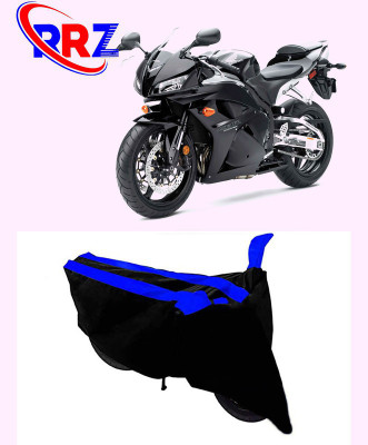 RRZ Waterproof Two Wheeler Cover for Honda(CBR 600 RR, Black, Blue)