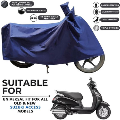 MADAFIYA Two Wheeler Cover for Suzuki(New Access 125, Blue)