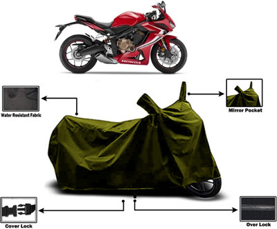 Amexride Two Wheeler Cover for Honda(CBR650R, Green)