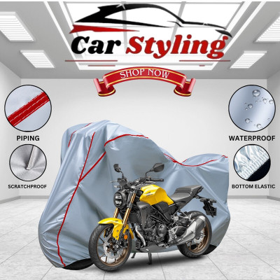 Car Styling Waterproof Two Wheeler Cover for Honda(CB300R, Silver, Red)