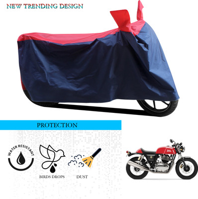 ANTHUB Waterproof Two Wheeler Cover for Royal Enfield(Continental GT, Black, Red)