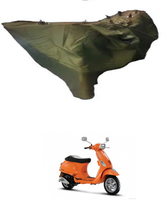 ZEDTEEK Waterproof Two Wheeler Cover for Piaggio(Vespa, Maroon)