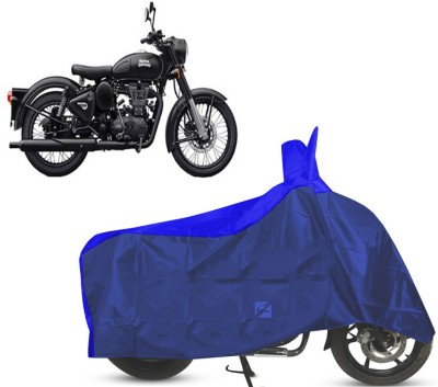 EGAL Waterproof Two Wheeler Cover for Royal Enfield(Classic Stealth Black BS6, Blue)