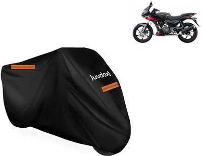 Juvdoxj Waterproof Two Wheeler Cover for Bajaj(Pulsar 220F, Black)