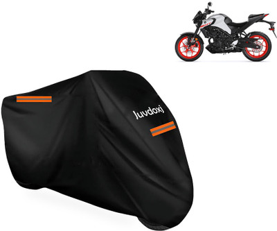 Juvdoxj Waterproof Two Wheeler Cover for Yamaha(MT 03 BS6, Black)