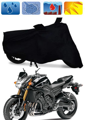 AUTOCAD Waterproof Two Wheeler Cover for Yamaha(FZ25, Black)