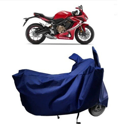 Tritika Waterproof Two Wheeler Cover for Honda(CBR650R, Blue)