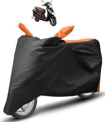 Caronix Two Wheeler Cover for Hero(Destini 125, Orange)
