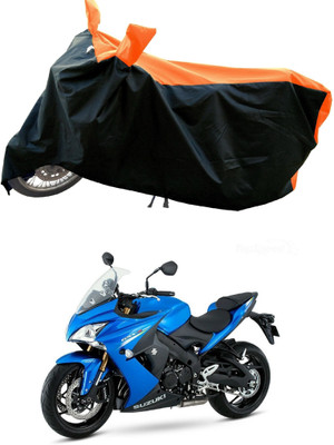 Mdstar Waterproof Two Wheeler Cover for Suzuki(GSX S1000F, Orange)