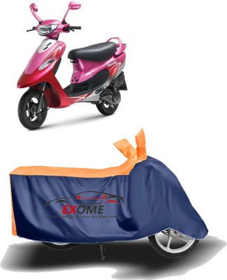 EXOME Two Wheeler Cover for TVS(Scooty Pep+, Orange)