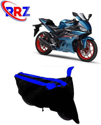 RRZ Waterproof Two Wheeler Cover for Yamaha(YZF R25, Black, Blue)